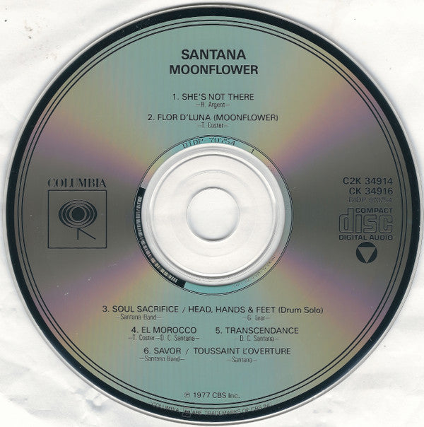 Santana : Moonflower (2xCD, Album, RE)