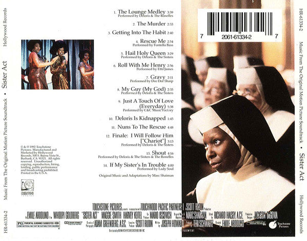Various : Music From The Original Motion Picture Soundtrack: Sister Act (CD, RE)