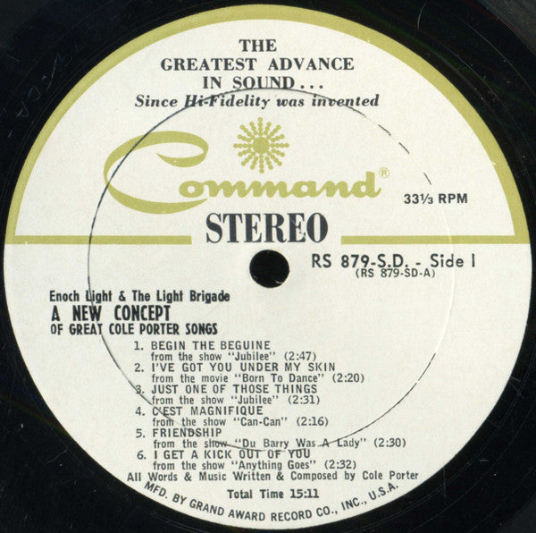 Enoch Light And The Light Brigade : A New Concept Of Great Cole Porter Songs (LP, Album, Gat)