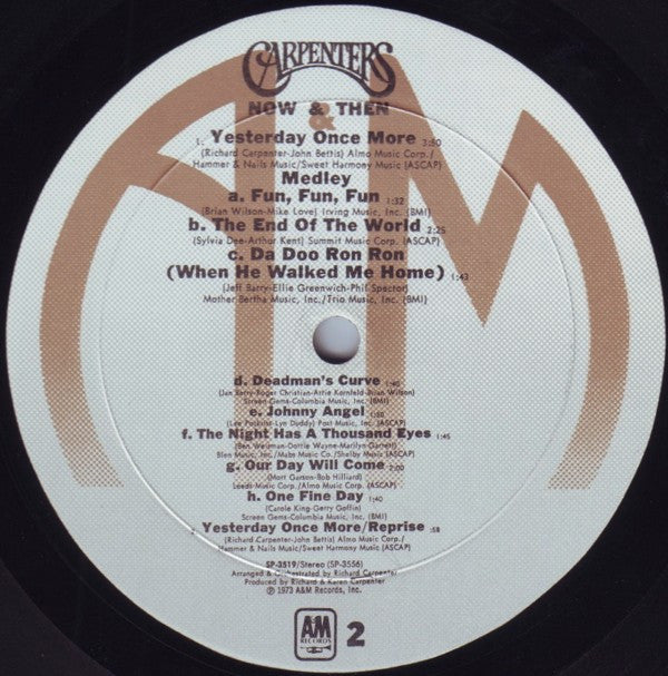 Carpenters : Now & Then (LP, Album, RE, Mon)