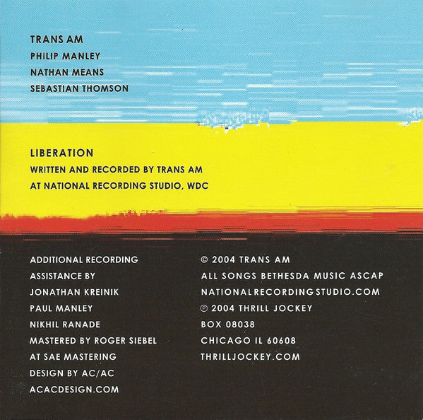 Trans Am (2) : Liberation (CD, Album)