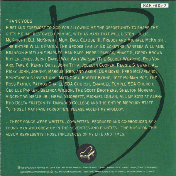 Brian McKnight : Brian McKnight (CD, Album)