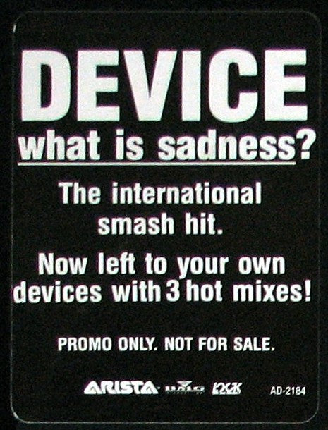 Device (3) : What Is Sadness? (12")