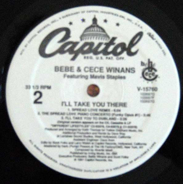 BeBe & CeCe Winans : I'll Take You There (12")