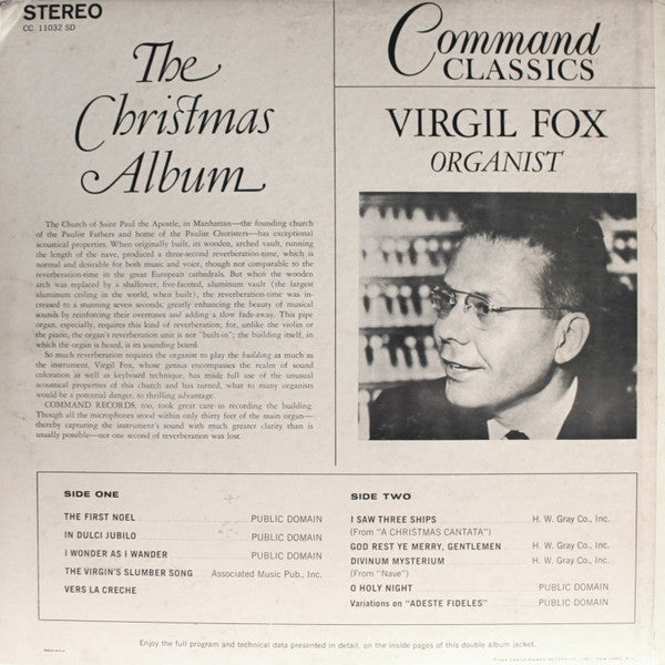 Virgil Fox : The Christmas Album (LP, Album, Gat)
