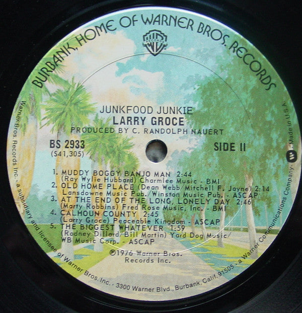 Larry Groce : Junkfood Junkie (LP, Album, San)