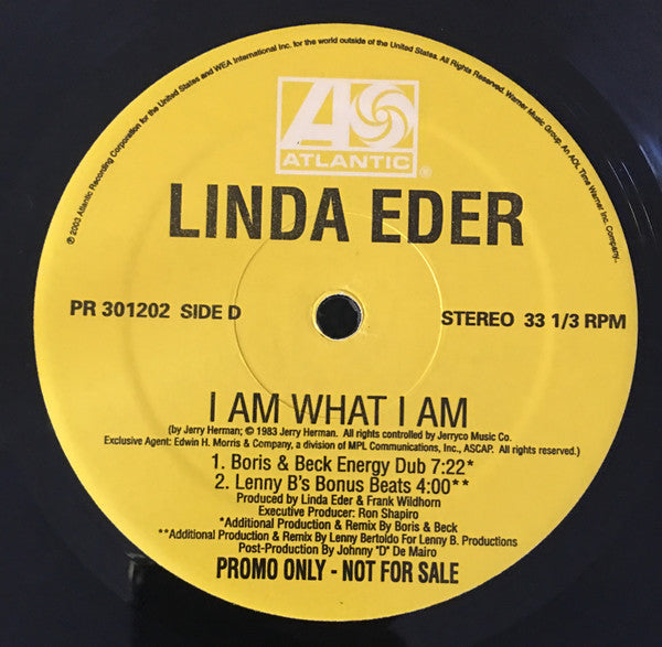 Linda Eder : I Am What I Am (2x12", Promo)