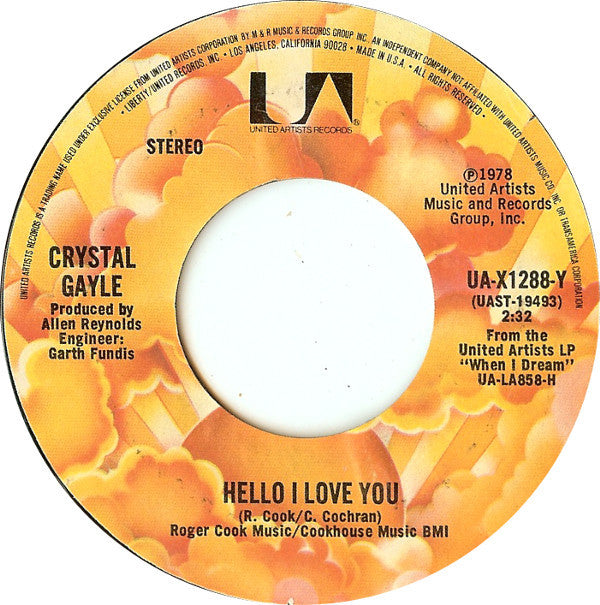 Crystal Gayle : When I Dream (7", Single, Ter)
