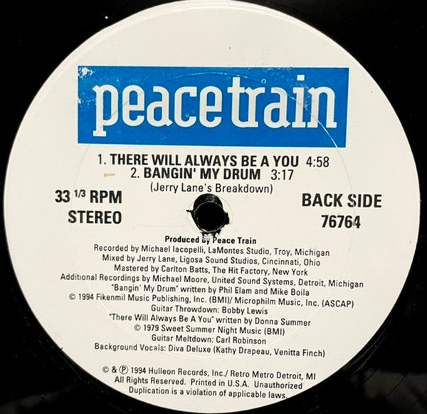 Peace Train (3) : Bangin' My Drum (12", Single)