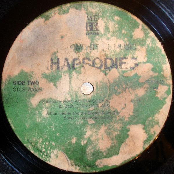 Arthur Fiedler And The Boston Pops Orchestra : Great Moments Of Music: Rhapsodies (LP, Comp)