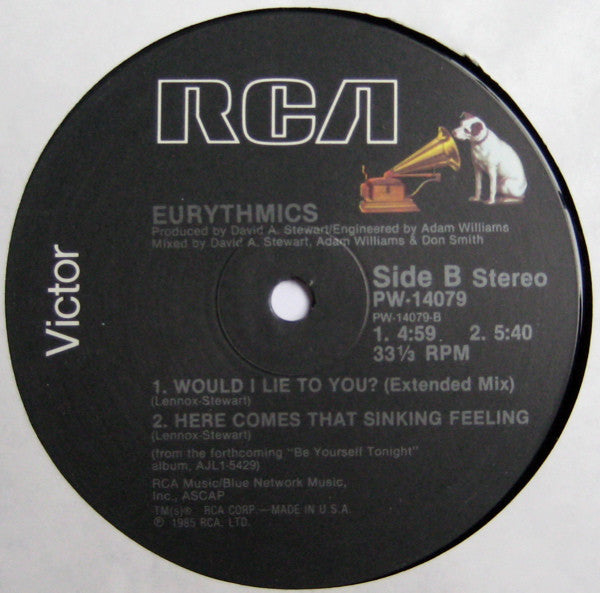 Eurythmics : Would I Lie To You? (12")