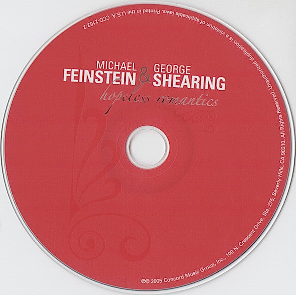 Michael Feinstein & George Shearing : Hopeless Romantics (CD, Album)