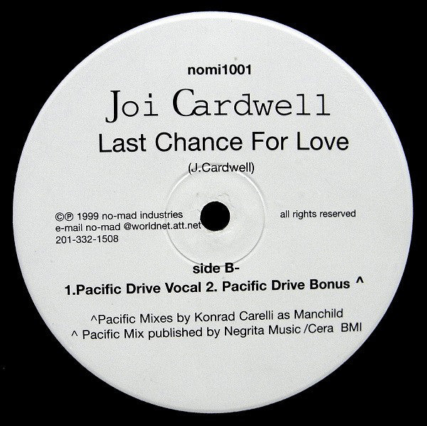 Joi Cardwell : Last Chance For Love (12")