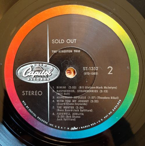 Kingston Trio : Sold Out (LP, Album)