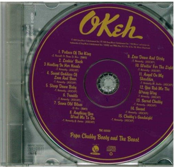 Popa Chubby : Booty And The Beast (CD, Album)