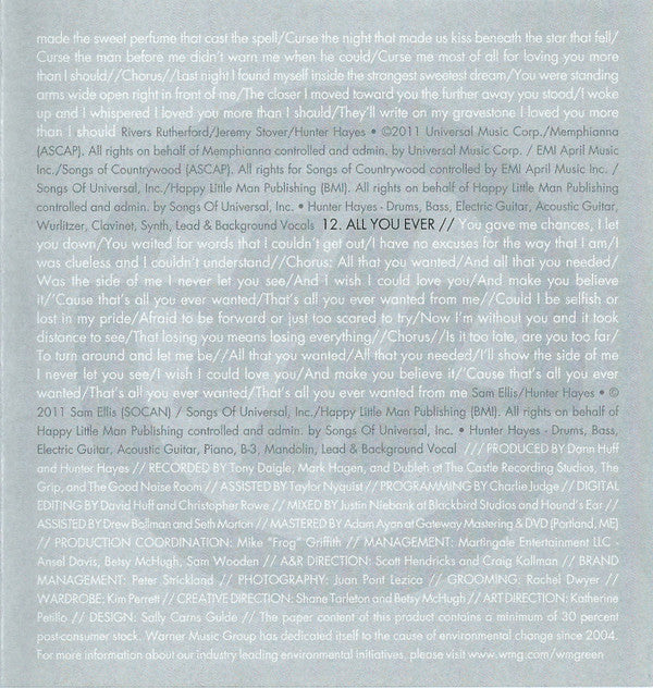 Hunter Hayes (2) : Hunter Hayes (CD, Album)