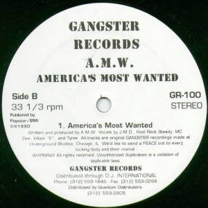 America's Most Wanted : Wash Out Ya Beever / America's Most Wanted (12")