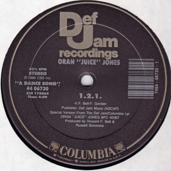 Oran 'Juice' Jones : Here I Go Again / 1.2.1. (12")
