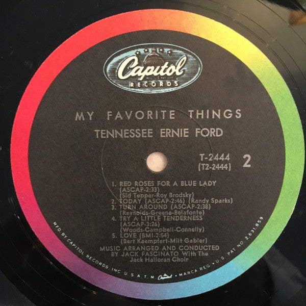 Tennessee Ernie Ford : My Favorite Things (LP, Mono)