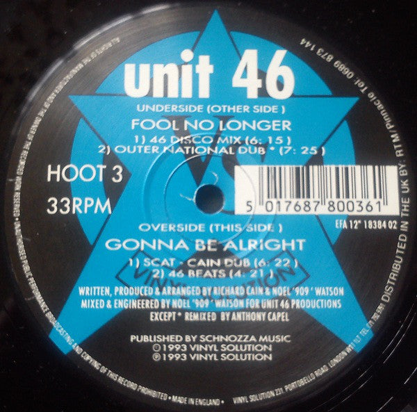 Unit 46 : Fool No Longer (12")
