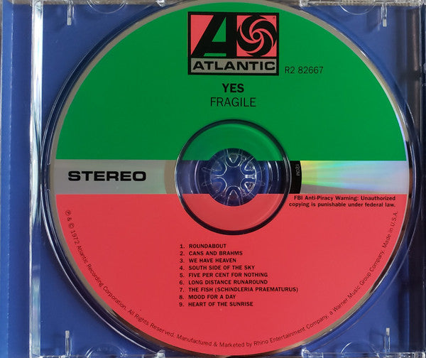 Yes : Fragile (CD, Album, RE, RM)