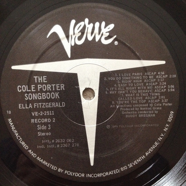 Ella Fitzgerald : The Cole Porter Songbook (2xLP, Album, RE, 18)