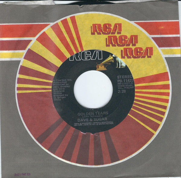 Dave And Sugar : Golden Tears (7", Single, Ind)