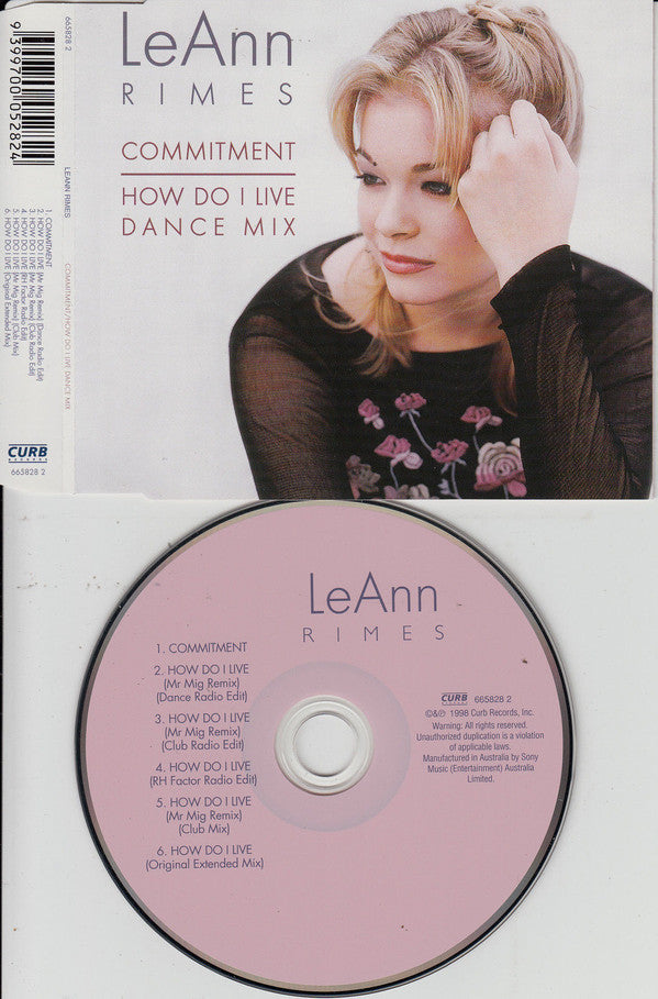 LeAnn Rimes : Commitment / How Do I Live (Dance Mix) (CD, Maxi)