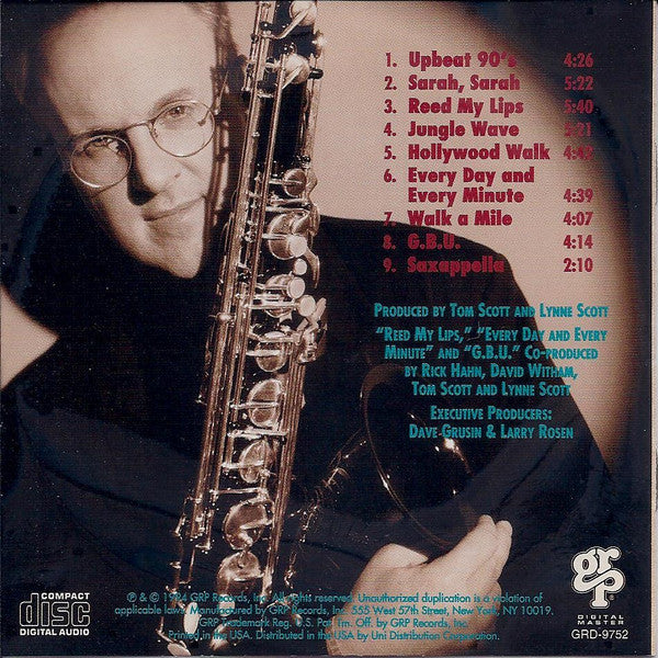 Tom Scott : Reed My Lips (CD, Album)