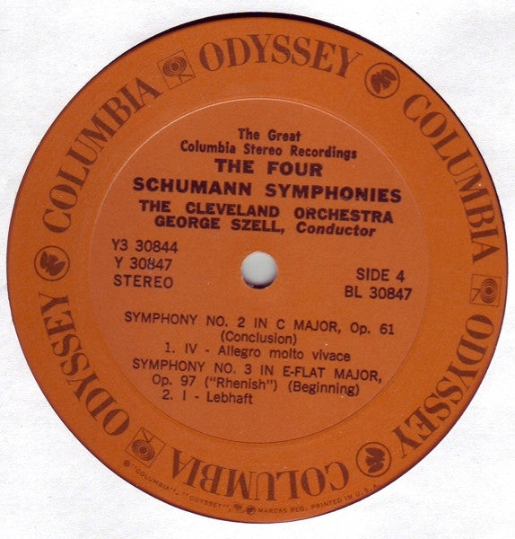 George Szell / The Cleveland Orchestra : The Four Schumann Symphonies (3xLP + Box, Comp)