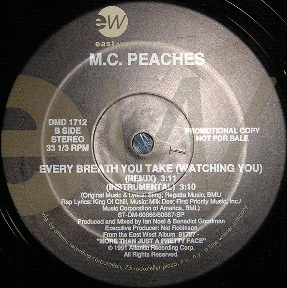 MC Peaches : Every Breath You Take (Watching You) (12", Promo)