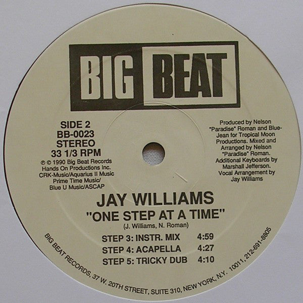 Jay Williams : One Step At A Time (12")