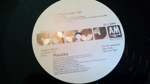 Malaika : So Much Love (2x12", Promo, Gat)