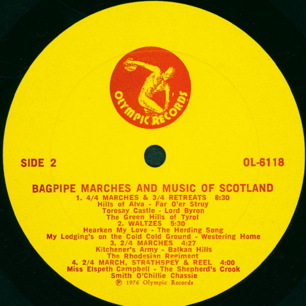 Shotts & Dykehead Caledonia Pipe Band : Bagpipe Marches And Music Of Scotland (LP, Album)