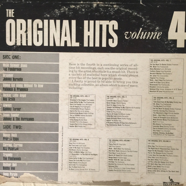 Various : The Original Hits, Volume 4 (LP, Comp, Mono)