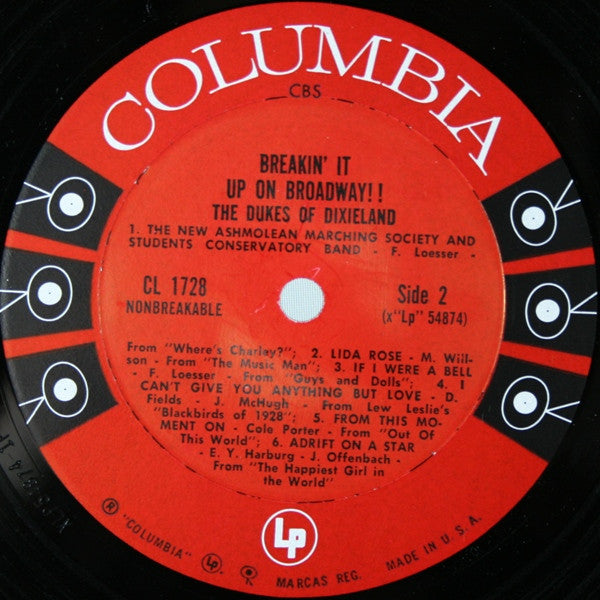 The Dukes Of Dixieland : Breakin' It Up On Broadway !! (LP, Album, Mono)