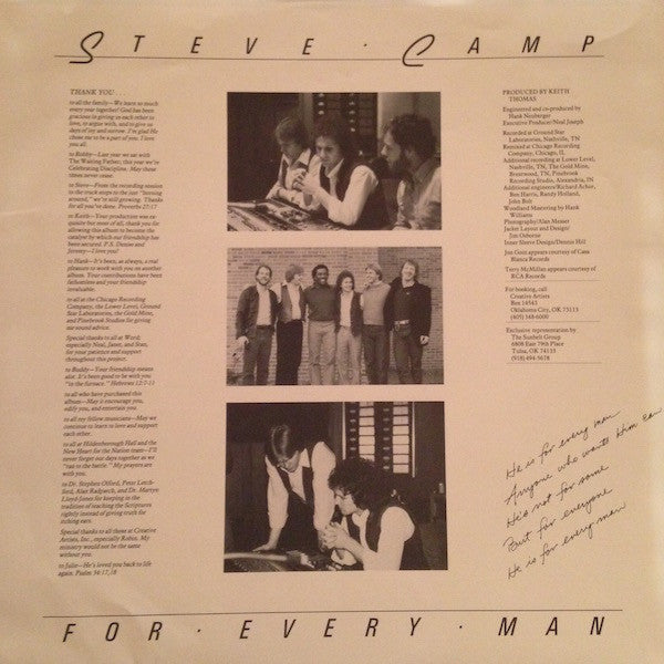 Steve Camp : For Every Man (LP, Album)