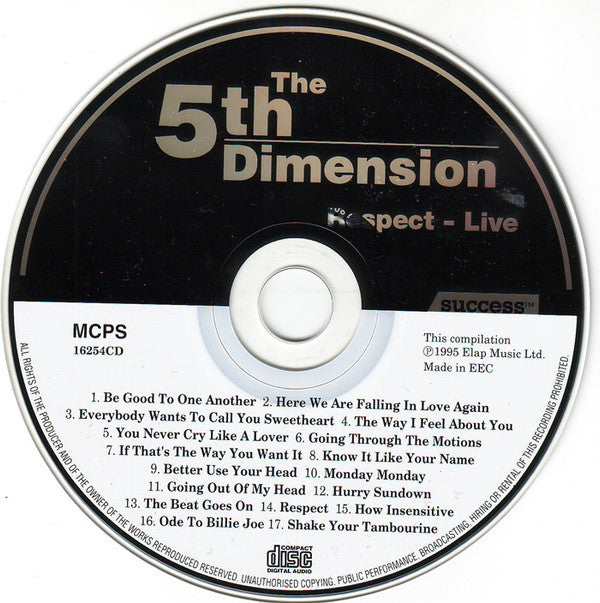 The Fifth Dimension : Respect - Live (CD, Album)