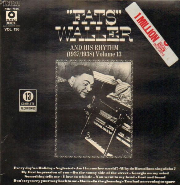 Fats Waller & His Rhythm : Complete Recordings Volume 13 (1937/1938) (LP, Comp)
