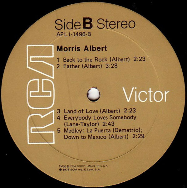Morris Albert : Morris Albert (LP, Album)
