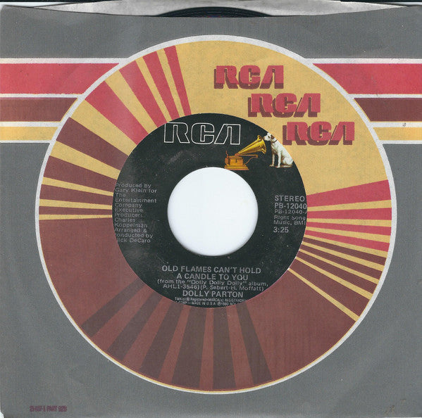 Dolly Parton : Old Flames Can't Hold A Candle To You (7", Single, Styrene, Ind)