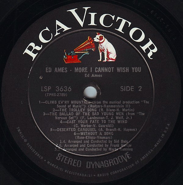 Ed Ames : More I Cannot Wish You (LP, Album)