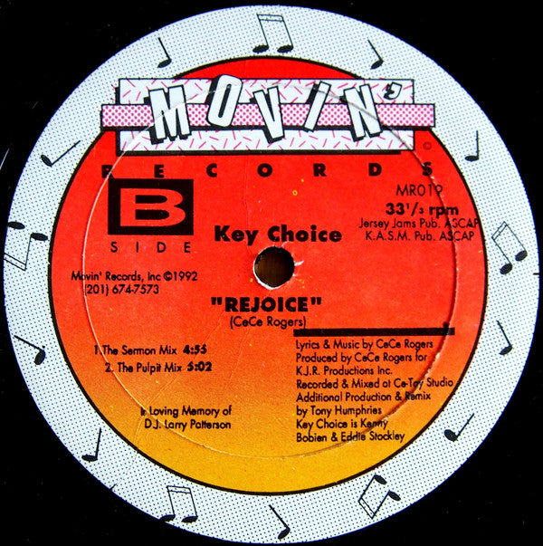 Key Choice : Rejoice (12")