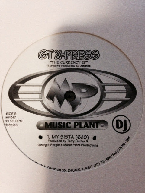 GT X-Press : The Currency EP (12", EP, Promo)