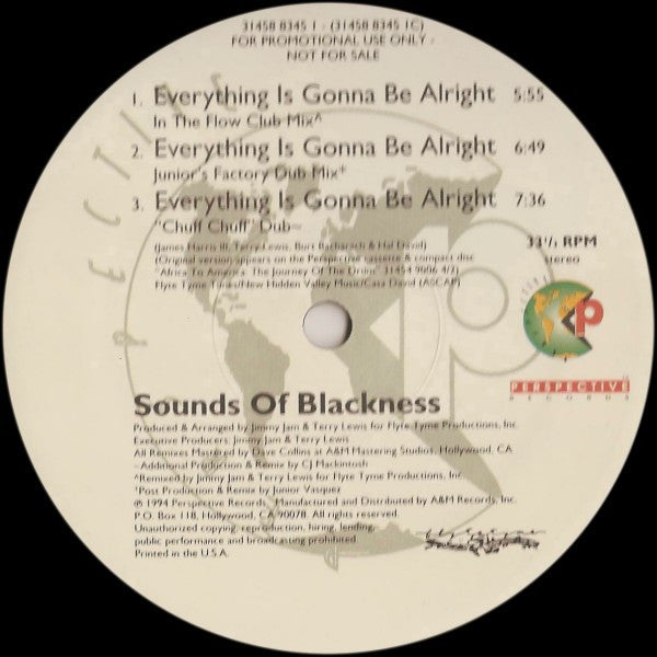 Sounds Of Blackness : Everything Is Gonna Be Alright (2x12", Promo)