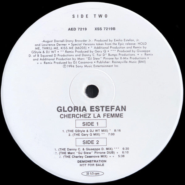 Gloria Estefan : Cherchez La Femme (12", Single, Promo)