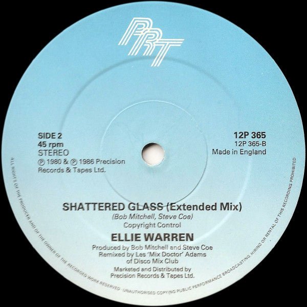 Kelly Marie / Ellie Warren : Feels Like I'm In Love / Shattered Glass (12")