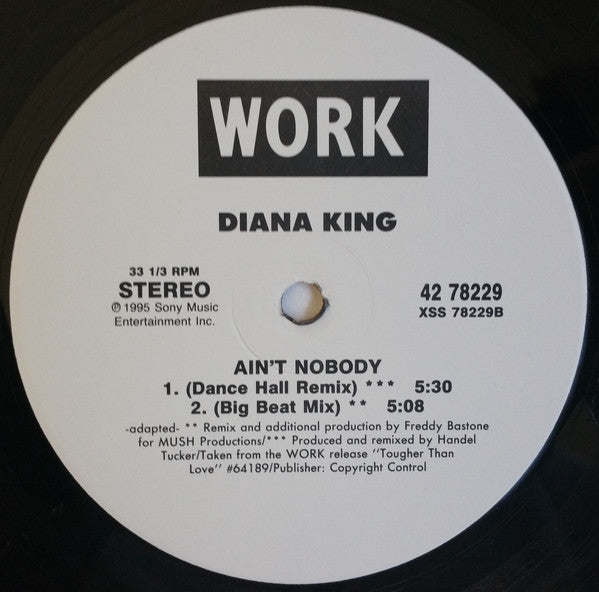Diana King : Ain't Nobody (12")