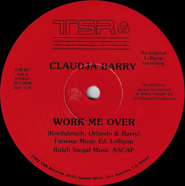 Claudja Barry : I Will Follow Him / Work Me Over (12")