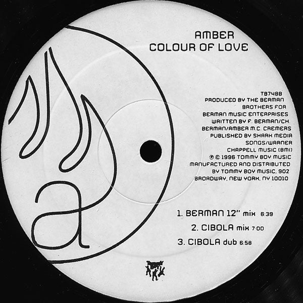 Amber : Colour Of Love (12", Promo)